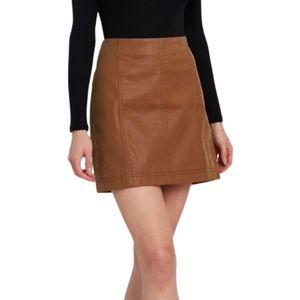 **SOLD** NWT FREE PEOPLE Faux Leather Skirt